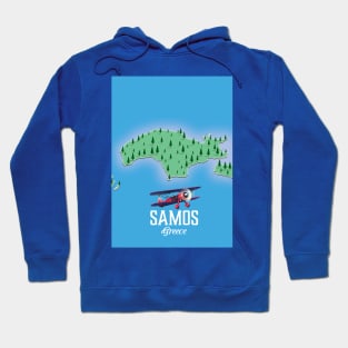 Samos Greece map Hoodie